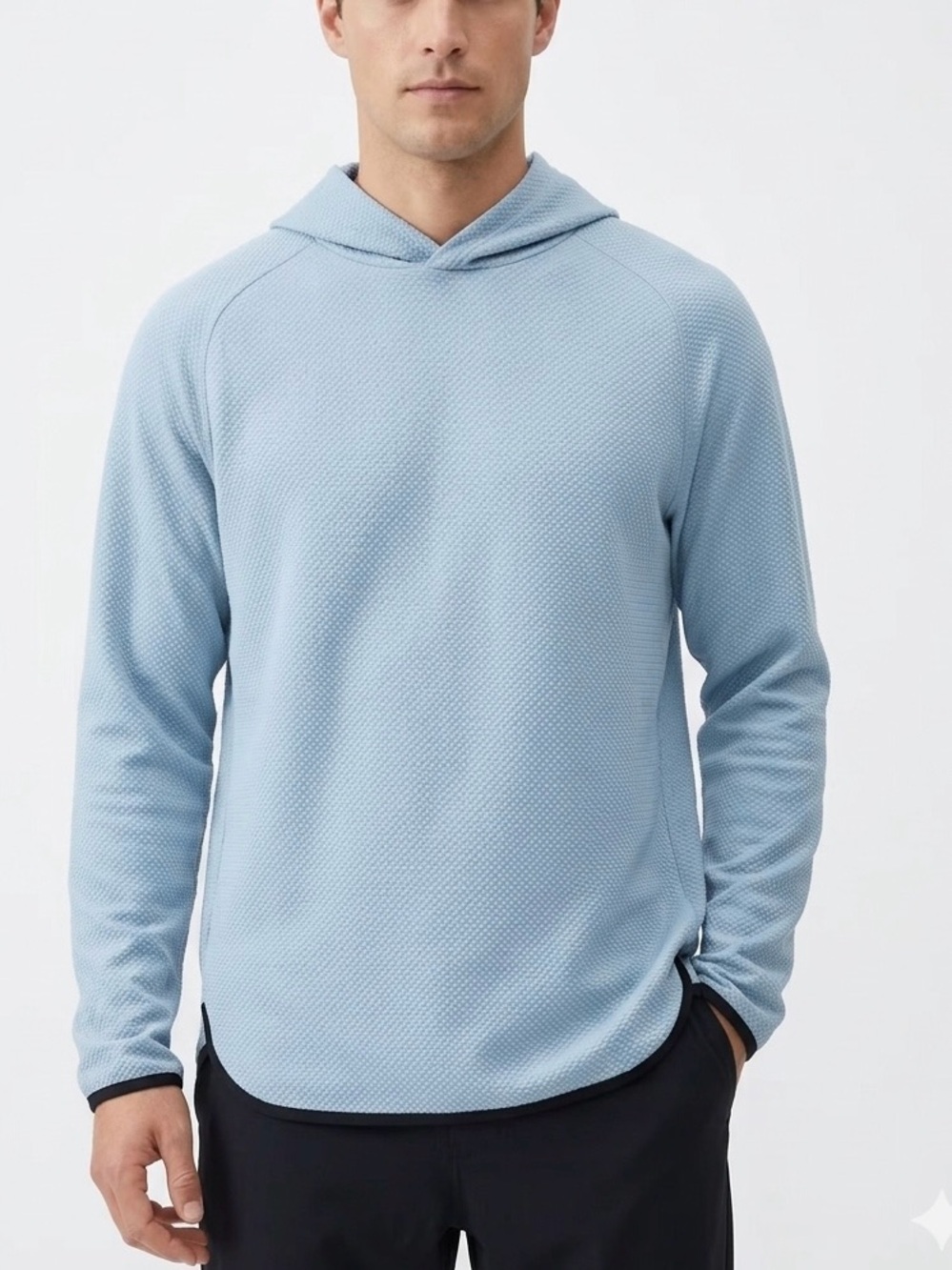 Rhone Founder's Golf Hoodie Arctic Blue Men's Size Medium Sporty Prep Minimalist